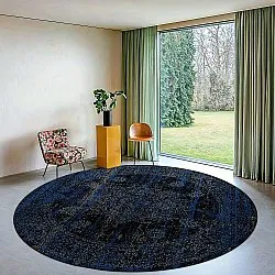 Rundt tæppe - Peking Royal (marineblå)