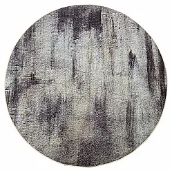 Rundt tæppe - Polia (grå/brun)