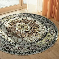 Rundt tæppe - Siliana (beige)