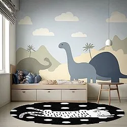 Runde tæpper - Sleepy Kitten (multi)