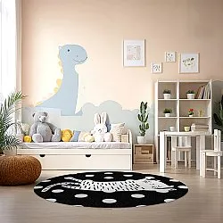 Runde tæpper - Sleepy Kitten (multi)