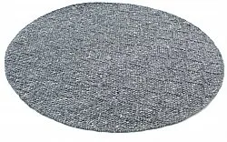 Runde tæpper - Rut (Mørk grå)