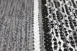 Kludetæppe - Visby (sort-hvid)