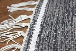 Kludetæppe - Visby (sort-hvid)