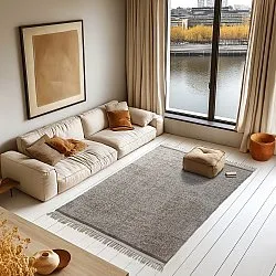 Ryatæpper - Celina Natural Cotton Shaggy (beige/brun)