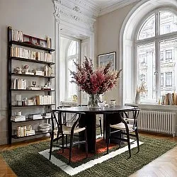 Ryatæpper - Alsace (grøn/hvid/orange)