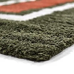 Ryatæpper - Alsace (grøn/hvid/orange)