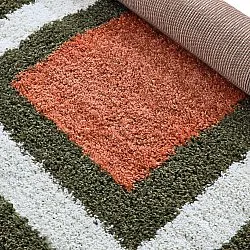 Ryatæpper - Alsace (grøn/hvid/orange)