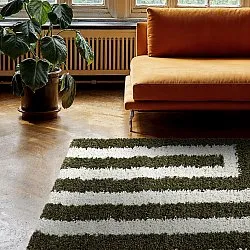 Ryatæpper - Imilchil (hvid/grøn)