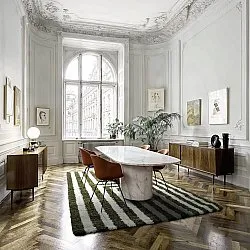 Ryatæpper - Imilchil (hvid/grøn)