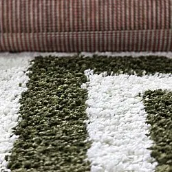 Ryatæpper - Imilchil (hvid/grøn)