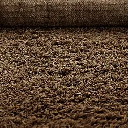 Ryatæpper - Melilla Hand Woven Wool Shaggy (brun)