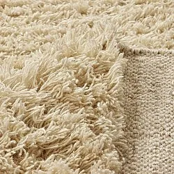 Ryatæpper - Melilla Hand Woven Wool Shaggy (natur)