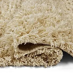 Ryatæpper - Melilla Hand Woven Wool Shaggy (natur)