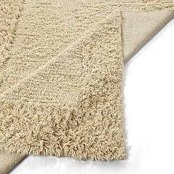 Ryatæpper - Melilla Hand Woven Wool Shaggy (natur)