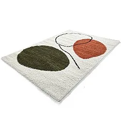 Ryatæpper - Sanghar (hvid/orange/grøn)
