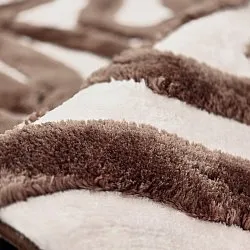 Ryatæpper - Akaba (brun/lyserød)