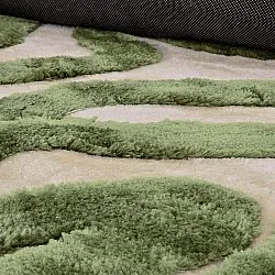 Ryatæpper - Akaba (creme/grøn)