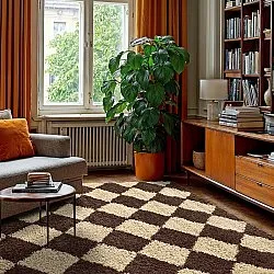 Ryatæpper - Albi (brun/beige)