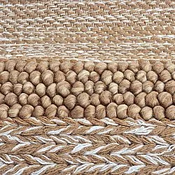 Uldtæppe - Almaty (lysebrun)