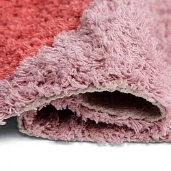Ryatæpper - Amira Natural Cotton Shaggy (lyserød/orange)