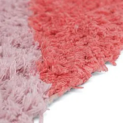 Ryatæpper - Amira Natural Cotton Shaggy (lyserød/orange)