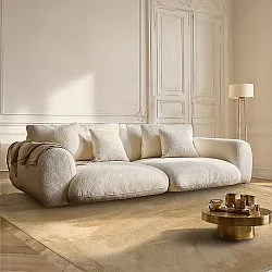 Ryatæpper - Aranga Super Soft Fur (mørk beige)