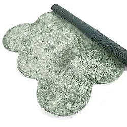 Bølget ryatæppe - Aranga Super Soft Fur (grøn)