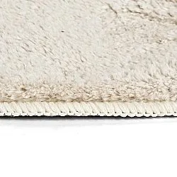 Ovalt ryatæppe - Aranga Super Soft Fur (beige)