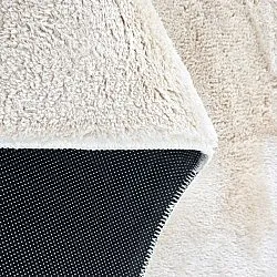 Ovalt ryatæppe - Aranga Super Soft Fur (beige)