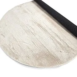 Ovalt ryatæppe - Aranga Super Soft Fur (beige)