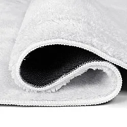 Ovalt ryatæppe - Aranga Super Soft Fur (hvid)