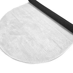 Ovalt ryatæppe - Aranga Super Soft Fur (hvid)