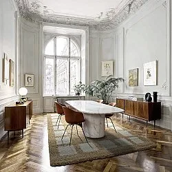 Ryatæpper - Asilah (beige/hvid)