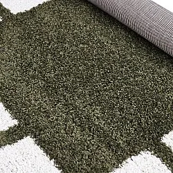 Ryatæpper - Asilah (grøn/hvid)