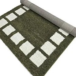 Ryatæpper - Asilah (grøn/hvid)