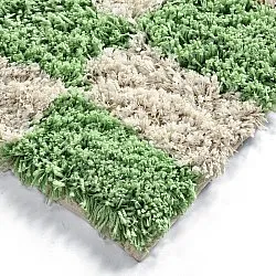 Ryatæpper - Atrani Natural Cotton Shaggy (grøn)