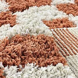 Ryatæpper - Atrani Natural Cotton Shaggy (orange)