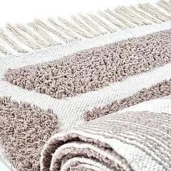 Ryatæpper - Callista Natural Cotton Shaggy (taupe)