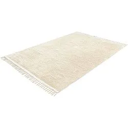 Ryatæpper - Celina Natural Cotton Shaggy (off white/beige)