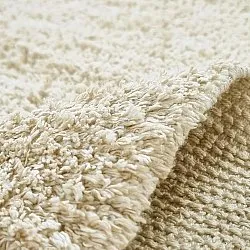 Ryatæpper - Celina Natural Cotton Shaggy (off white/beige)