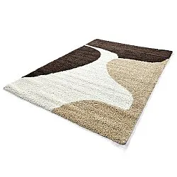 Ryatæpper - Chiniot (brun/beige/hvid)