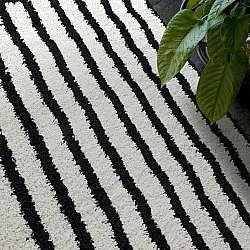 Ryatæpper - Cluny (hvid/sort)