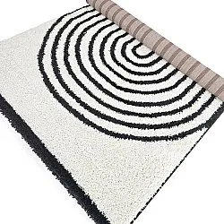 Ryatæpper - Cluny (hvid/sort)