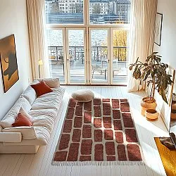 Ryatæpper - Cyrus Natural Cotton Shaggy (brun)