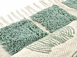 Ryatæpper - Cyrus Natural Cotton Shaggy (grøn)