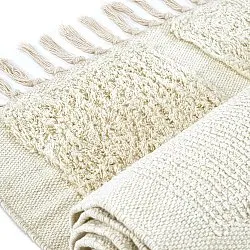 Ryatæpper - Cyrus Natural Cotton Shaggy (off-white)