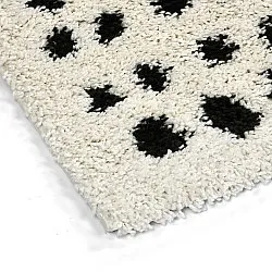 Ryatæpper - Dotty (sort/hvid)