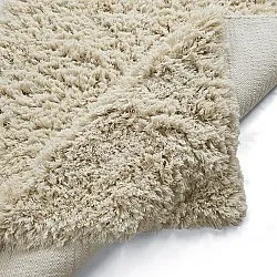 Ryatæpper - Fassale Hand Woven Wool Shaggy (fløde)
