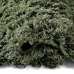 Ryatæpper - Fassale Hand Woven Wool Shaggy (mosgrøn)